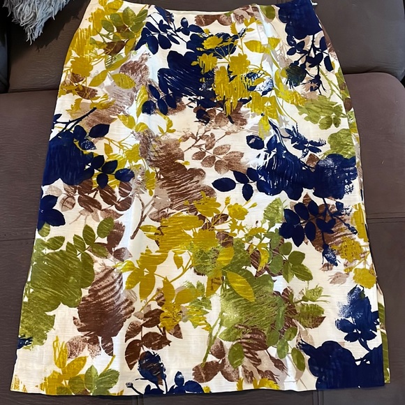 PENDLETON Colorful Floral Print Skirt Size 6 - Picture 1 of 8